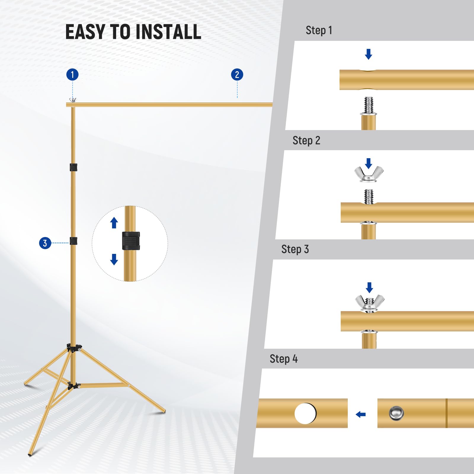Amazon | NEEWER 背景スタンド2x3m 調節可能な撮影スタンド 背景布